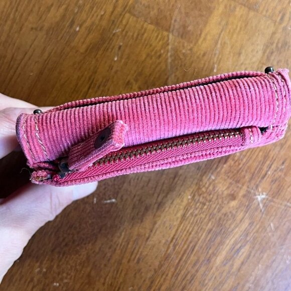 Vintage Levis Corduroy Wallet Trifold Red Tab Snap Indie Skater Grunge Retro - Picture 5 of 11